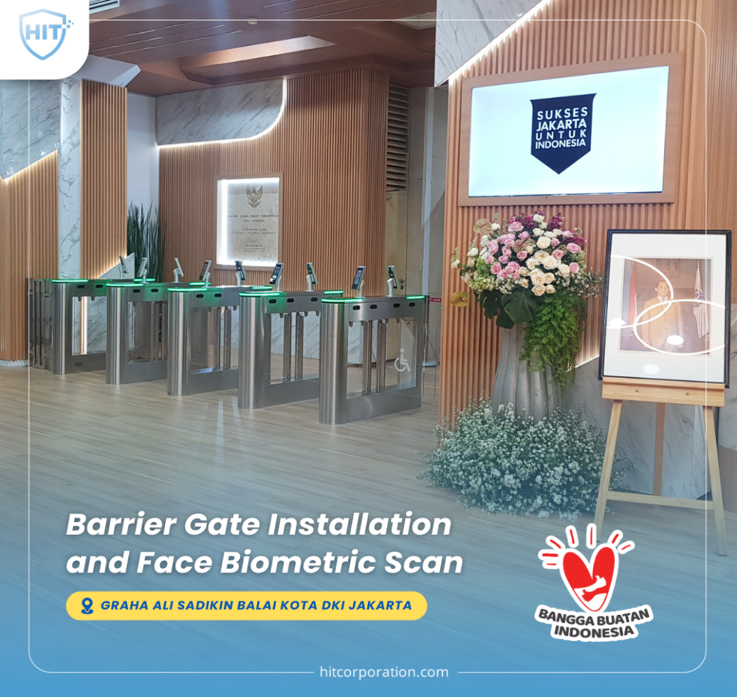 Installation of Barrier Gate at Graha Ali Sadikin, Jakarta City Hall